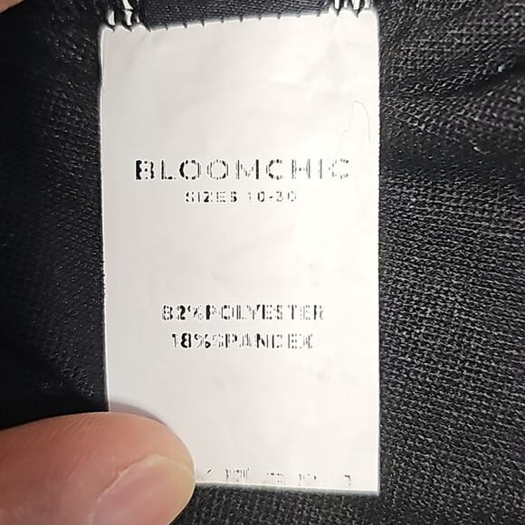 BloomChic High Waisted Black White Bikini Swimsuit Bottom Womens Plus Size 22-24 - Picture 6 of 6